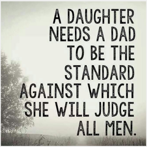 Dads are their daughters standard for all men