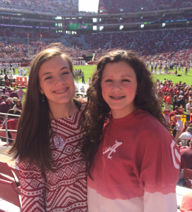 My Daughters at Alabama vs Texas A&M football game